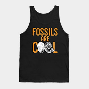 Fossil tshirt saying fossils are cool - ideal paleontology gift idea Tank Top